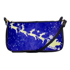 Santa-claus-with-reindeer Shoulder Clutch Bag by nateshop