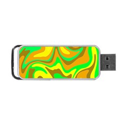 Groovy Wavy Pattern Colorful Pattern Portable Usb Flash (one Side)