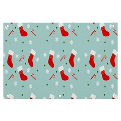 Christmas-pattern -christmas-stockings Banner And Sign 6  X 4 