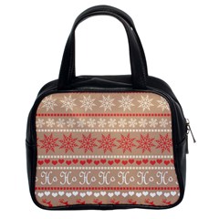 Christmas-pattern-background Classic Handbag (two Sides) by nateshop