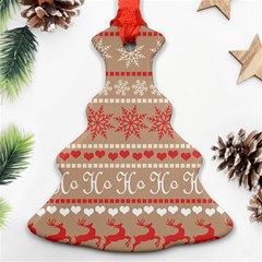 Christmas-pattern-background Ornament (christmas Tree) 