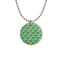 Christmas-santaclaus 1  Button Necklace
