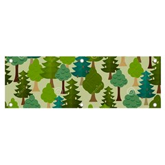 Seamless-forest-pattern-cartoon-tree Banner And Sign 6  X 2 