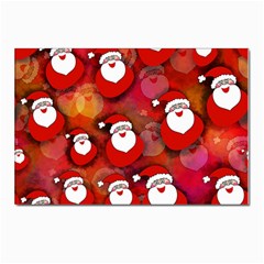 Seamless-santa Claus Postcards 5  X 7  (pkg Of 10)