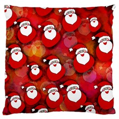 Seamless-santa Claus Large Flano Cushion Case (one Side)