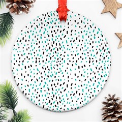 Background-022 Round Ornament (two Sides)
