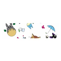 My Neighbor Totoro Cartoon Oblong Satin Scarf (16  X 60 )