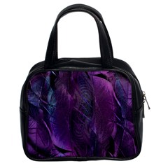 Feather Pattern Texture Form Classic Handbag (two Sides) by Wegoenart