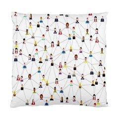Social-media Standard Cushion Case (two Sides)
