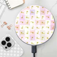 Giraffe Pattern Art Background Wireless Charger
