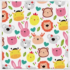 Cute Animals Cartoon Seamless Background Canvas 12  X 12 