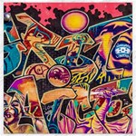Doodle Wallpaper Texture Grafiti Multi Colored Art Canvas 12  x 12  11.4 x11.56  Canvas - 1