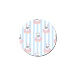 French-bulldog-dog-seamless-pattern Golf Ball Marker Front