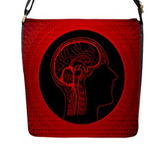 Artificial Intelligence Brain Think Flap Closure Messenger Bag (l)