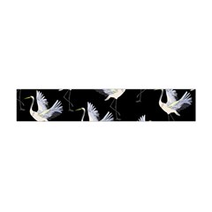Crane-pattern Flano Scarf (mini)