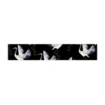 Crane-pattern Flano Scarf (Mini) Back