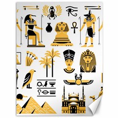 Egypt-symbols-decorative-icons-set Canvas 36  X 48 