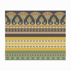 Seamless-pattern-egyptian-ornament-with-lotus-flower Small Glasses Cloth (2 Sides)