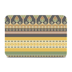 Seamless-pattern-egyptian-ornament-with-lotus-flower Plate Mats