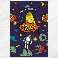 Vector Flat Space Design Background Canvas 12  X 18 