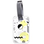 Graphic-design-geometric-background Luggage Tag (two sides) Back