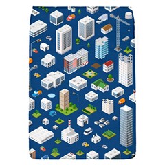 Isometric-seamless-pattern-megapolis Removable Flap Cover (s)