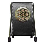Seamless-mexican-pattern Pen Holder Desk Clock Front