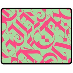 Pattern Ornament Gothic Style Elegant Font Tattoos Fleece Blanket (medium) 