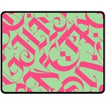 Pattern Ornament Gothic Style Elegant Font Tattoos Fleece Blanket (Medium)  60 x50  Blanket Front