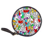 Graffit Characters Seamless Pattern Art Classic 20-CD Wallets Front