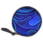 Wavy Abstract Blue Classic 20-CD Wallets Front