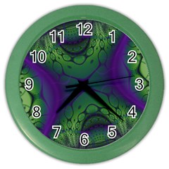 Abstract Fractal Art Pattern Color Wall Clock
