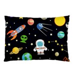 Space And Astronomy Decorative Symbols Seamless Pattern Vector Illustration Pillow Case (Two Sides) Back