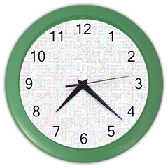 Computer Cyber Circuitry Circuits Electronic Color Wall Clock