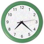 Computer Cyber Circuitry Circuits Electronic Color Wall Clock Front