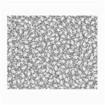Bacterias Drawing Black And White Pattern Small Glasses Cloth Front