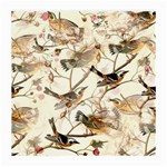 Birds Perched Birds Pattern Design Seamless Medium Glasses Cloth (2 Sides) Back