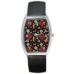 Carpet-symbols Barrel Style Metal Watch
