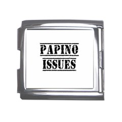 Papino Issues - Funny Italian Humor  Mega Link Italian Charm (18mm) by ConteMonfrey