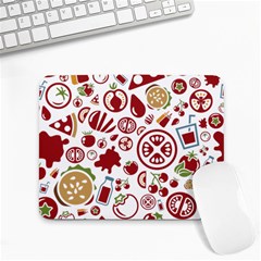 Pizza Seamless Pattern Background Small Mousepad