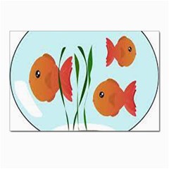 Fishbowl Fish Goldfish Water Postcard 4 x 6  (pkg Of 10) by artworkshop