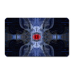 Art Robot Artificial Intelligence Technology Magnet (rectangular)