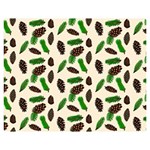 Background Ornamental Spruce Sample Double Sided Flano Blanket (Medium) 60 x50  Blanket Back