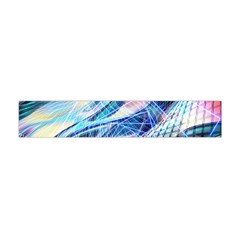 Background Neon Geometric Cubes Colorful Lights Flano Scarf (mini)