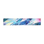 Background Neon Geometric Cubes Colorful Lights Flano Scarf (Mini) Back
