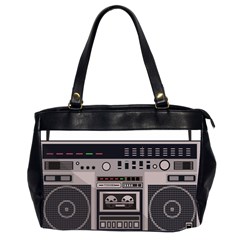 Cassette Recorder 80s Music Stereo Oversize Office Handbag (2 Sides) by Pakemis