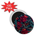 Vintage Flash Tattoos Designs Seamless Pattern 1.75  Magnets (100 pack)  Front