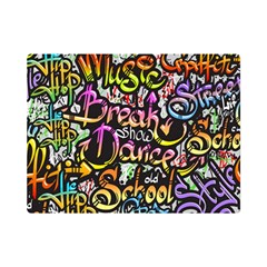 Graffiti Word Seamless Pattern Flano Blanket (mini)