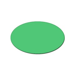 Color Paris Green Sticker Oval (10 Pack) by Kultjers