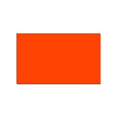 Color Orange Red Sticker Rectangular (10 Pack) by Kultjers